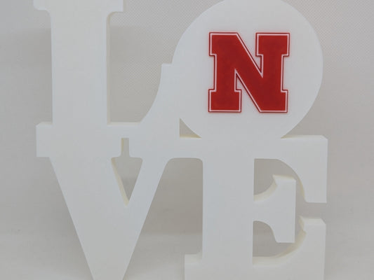 University Of Nebraska Cornhuskers Huskers 3D Printed Wall Sign