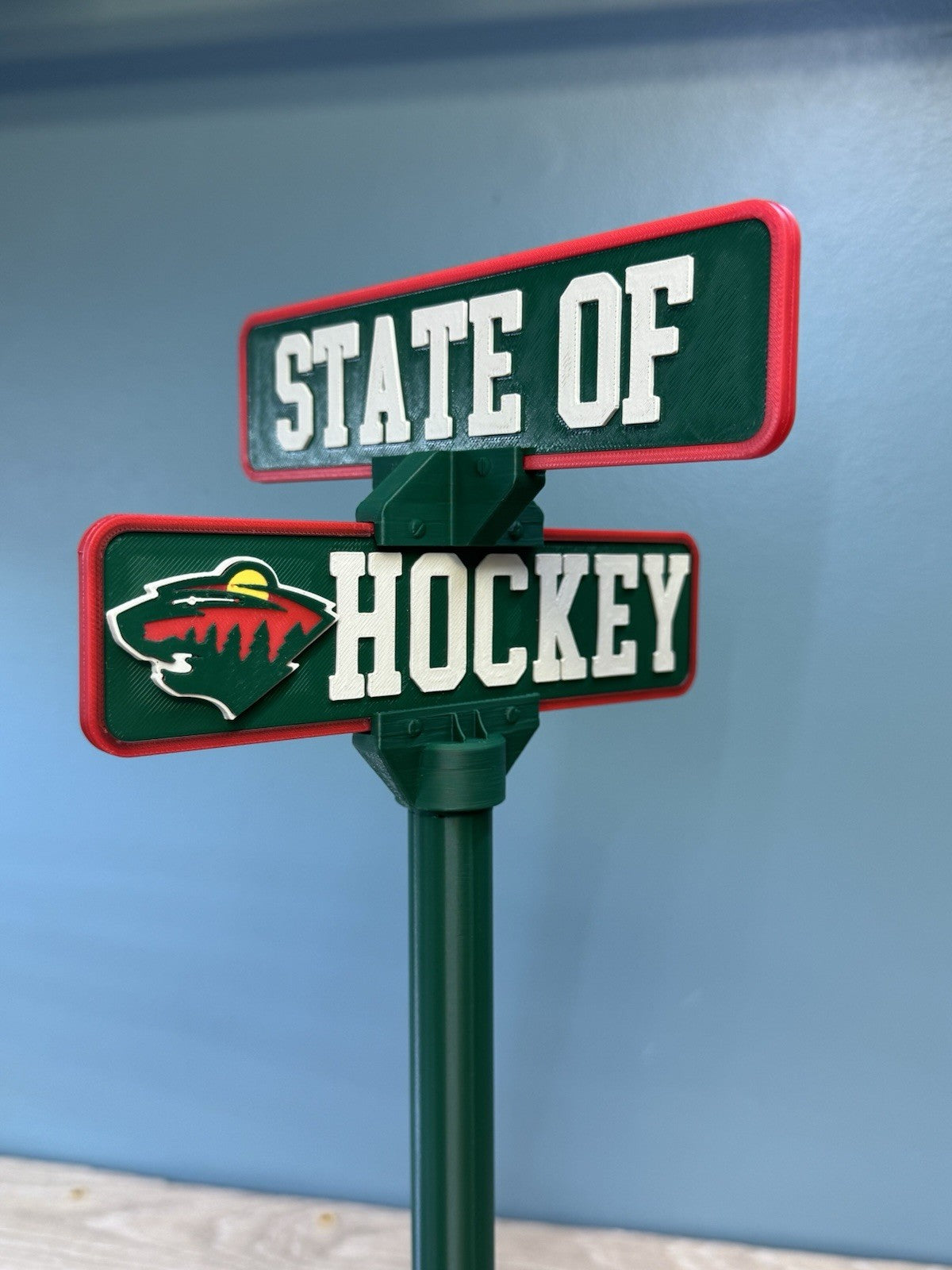 Minnesota Wild 15” Street Sign Office Decor Man Cave Fan Gift Memorabilia Decor