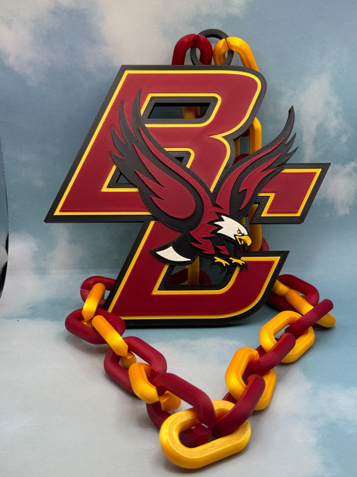Boston College Eagles  Oversized Logo Necklace Handmade 3D Printed