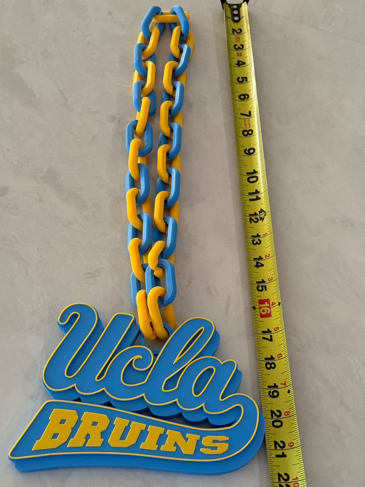 UCLA Bruins oversized Hype Cain Necklace"Let There Be Light"