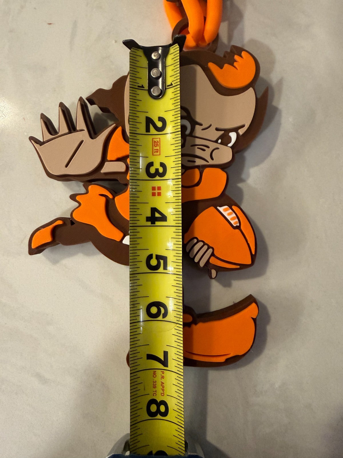 Cleveland Browns Brownie Oversized Necklace Fan Hype Chain Handmade