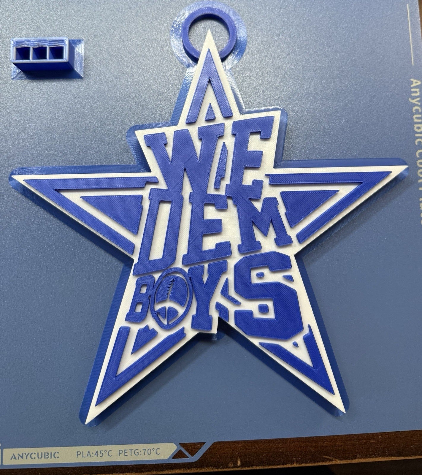 We Dem Boys XL Dallas Cowboys Chain 42 Long Statement Fan Necklace NFL Football