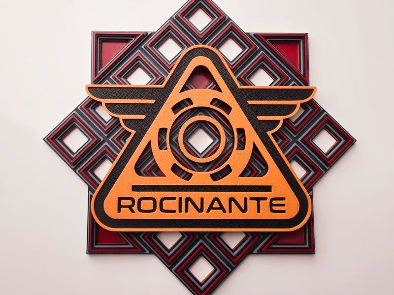 The Expanse Rocinante Wall Art Or Display 3D printed Grid Mosaic