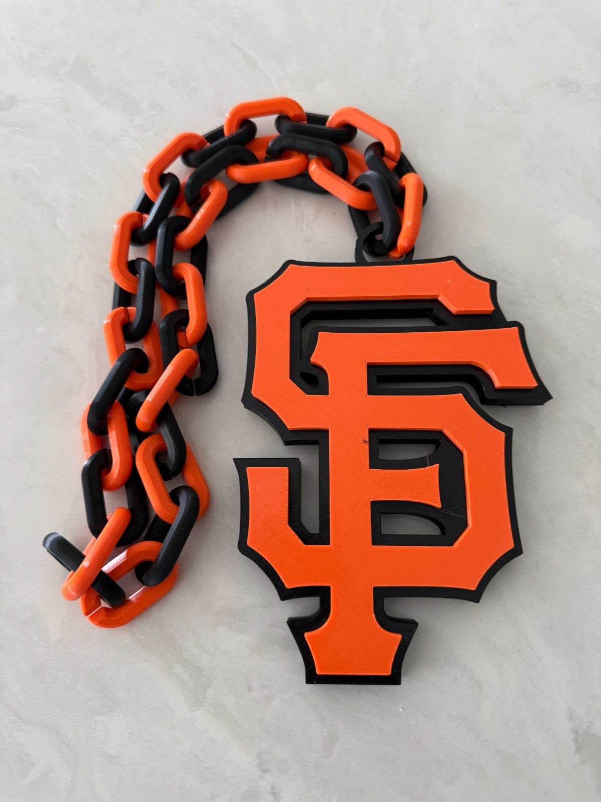 San Francisco Giants Oversized Necklace Pendant Handmade 3D Printed