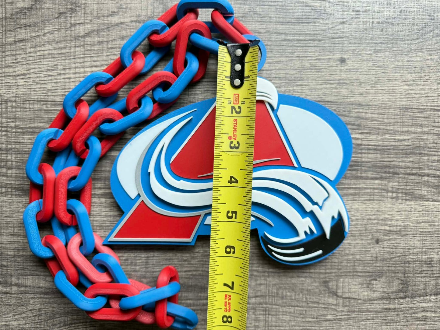 Colorado Avalanche Oversized Necklace, Hype Chain