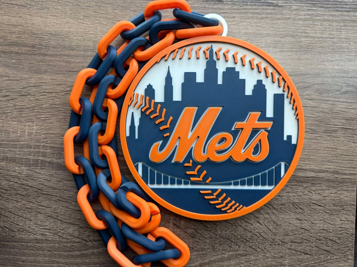 New York Mets V2 3D Printed Sports Chain, Necklace [Made to Order]