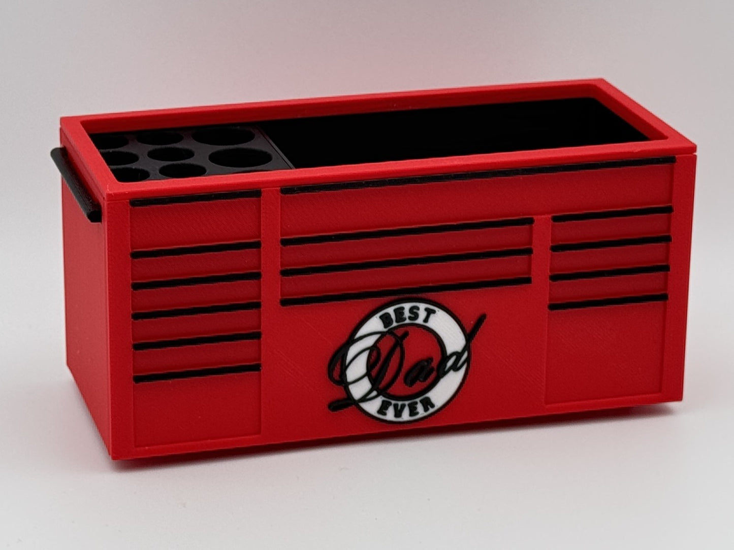 Toolbox Desk Organizer Best Dad | Father's Day Gift | Pen Holder | no lid