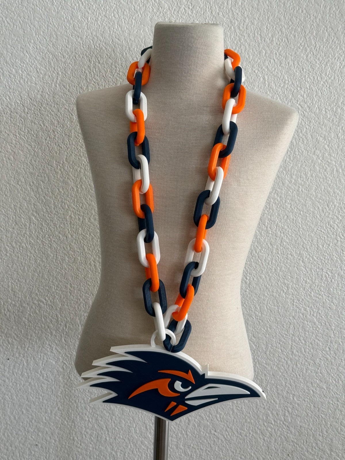 UTSA Roadrunners Oversized Necklace Pendant Handmade 3D Printed