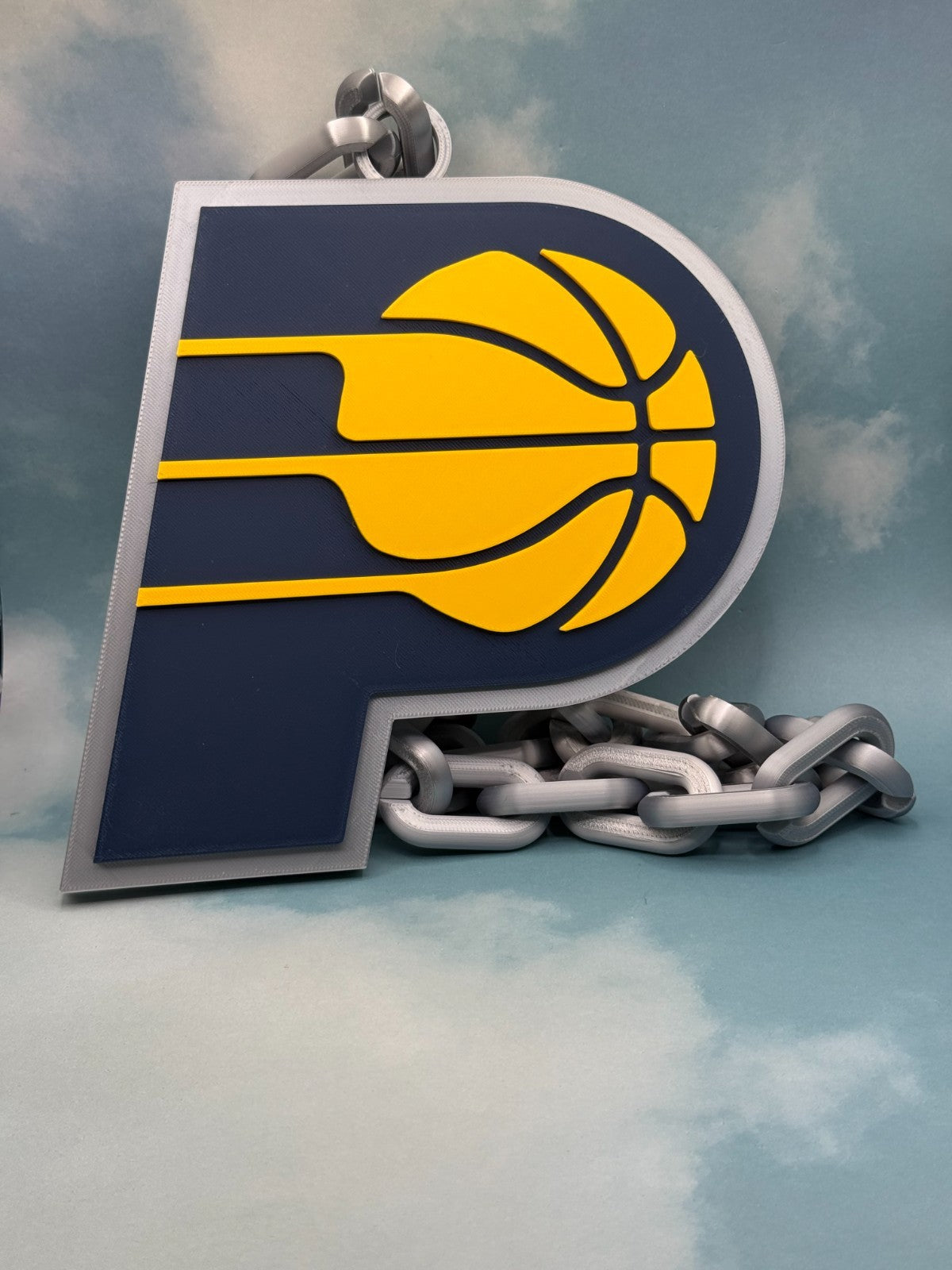 Indiana Pacers Oversized Necklace Pendant Handmade 3D Printed