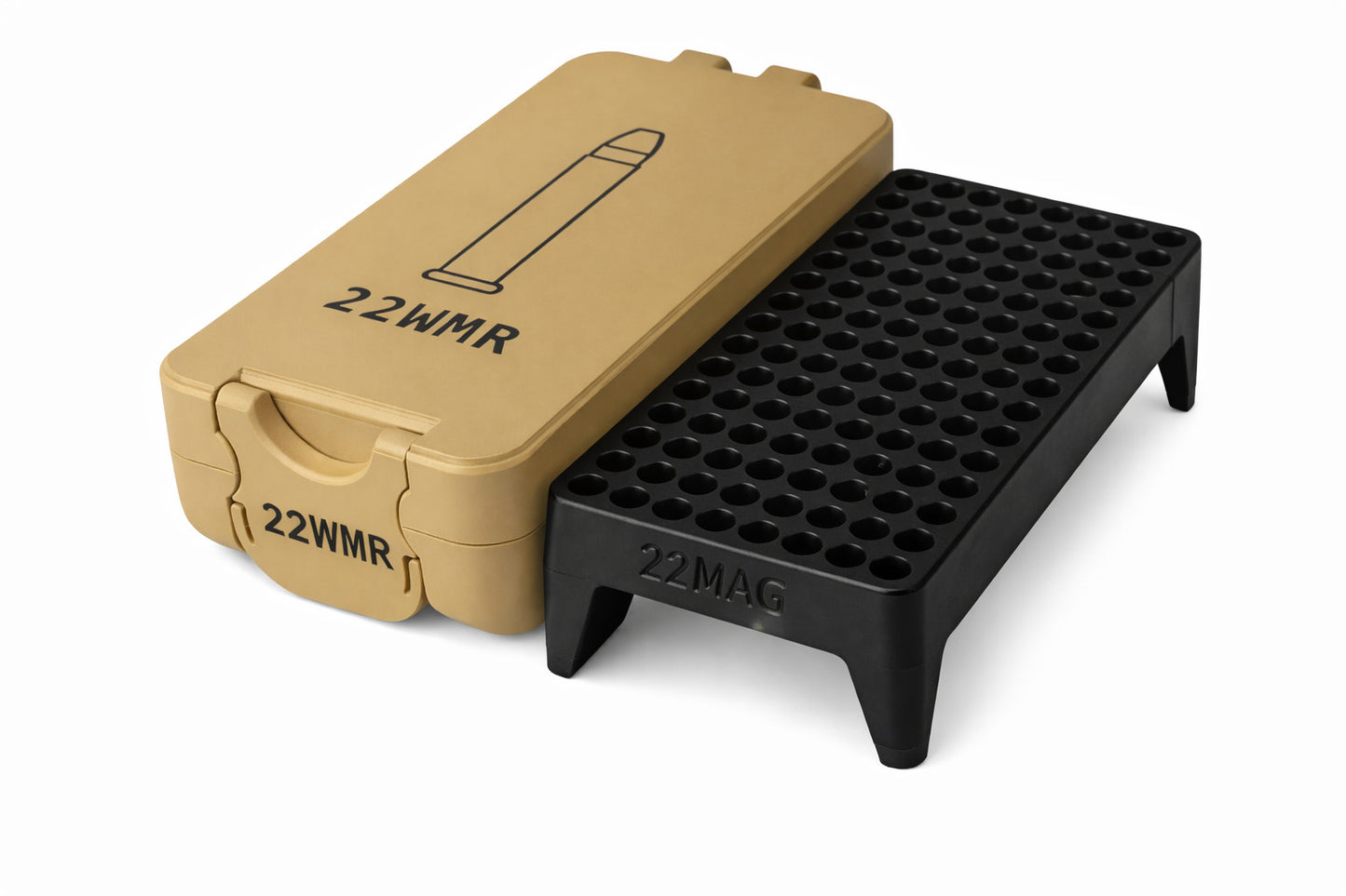 22 WMR Ammo Box - 120 Rounds - Snap Close Storage Box | Fully Customizable
