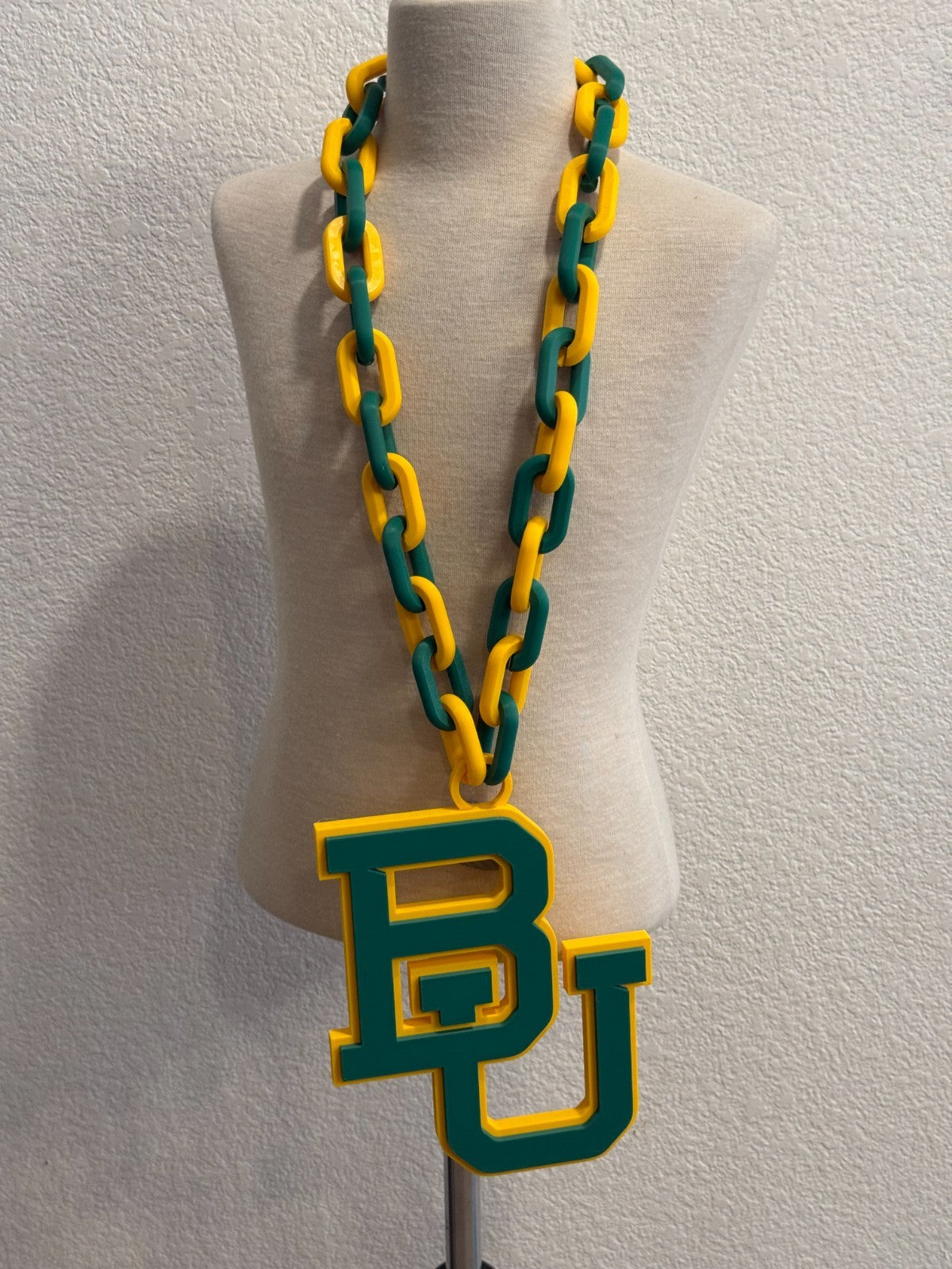 Baylor Bears Oversized Hype Chain - 3D Printed NCAA Fan Necklace - Sic 'Em Gear