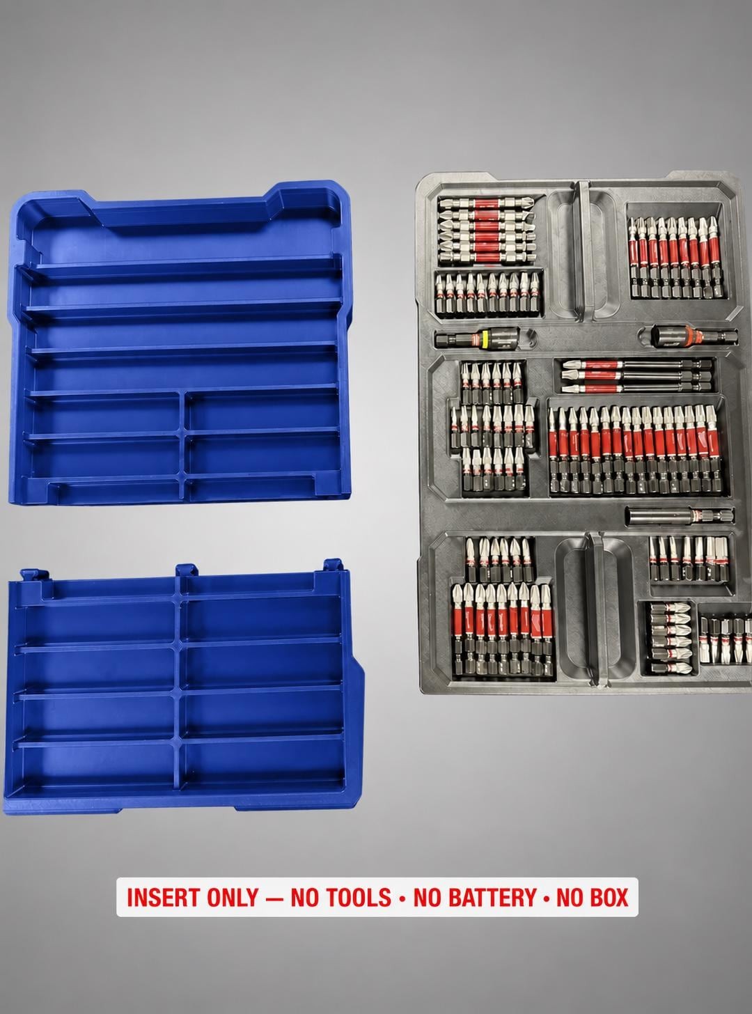 Milwaukee Packout Insert for PACKOUT SHOCKWAVE Driver Bit Kit 100pc | 3D Printed