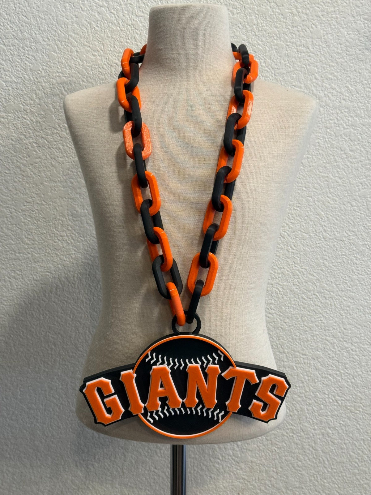 San Francisco Giants Blackout Edition Oversized Hype Necklace & Chain