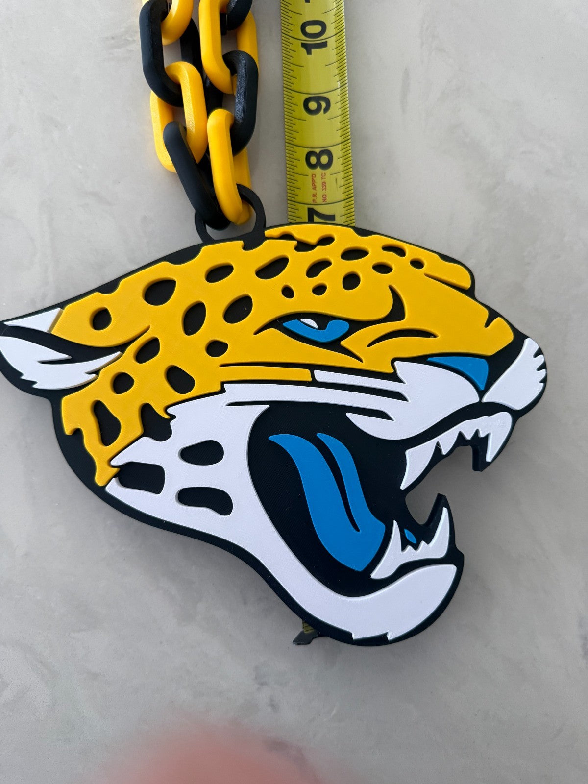 Jacksonville Jaguars Oversized Necklace Chain “Jax. It's Easier Here.”