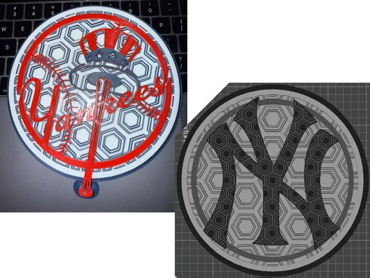 New York Yankees Wall Art Or Display 3D printed Dimensional Mosaic