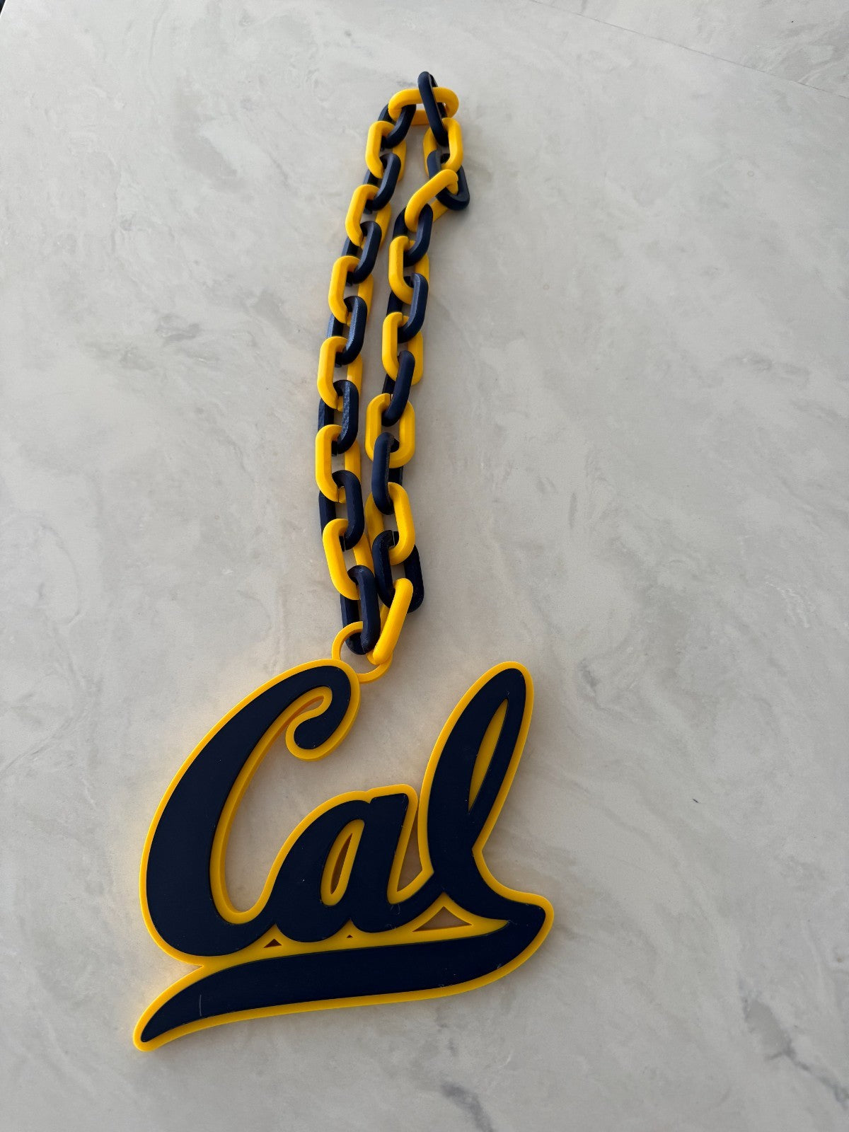 California Golden Bears Oversized Hype Chain Necklace "Let There Be Light"