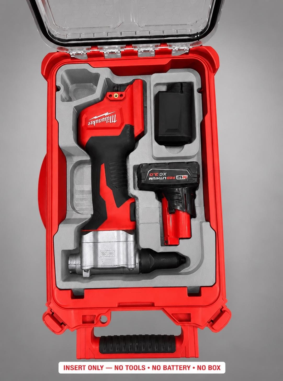 Milwaukee Packout Insert for M12 Cordless Rivet Tool | 3D Printed Organizer