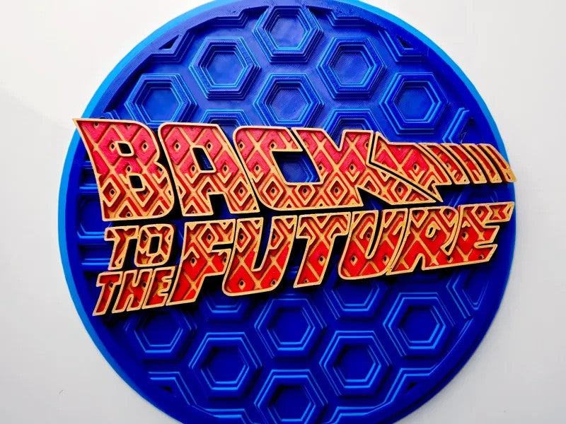 Back to The Future Wall Art Or Display 3D printed Dimensional Mosaic