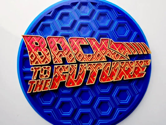 Back to The Future Wall Art Or Display 3D printed Dimensional Mosaic