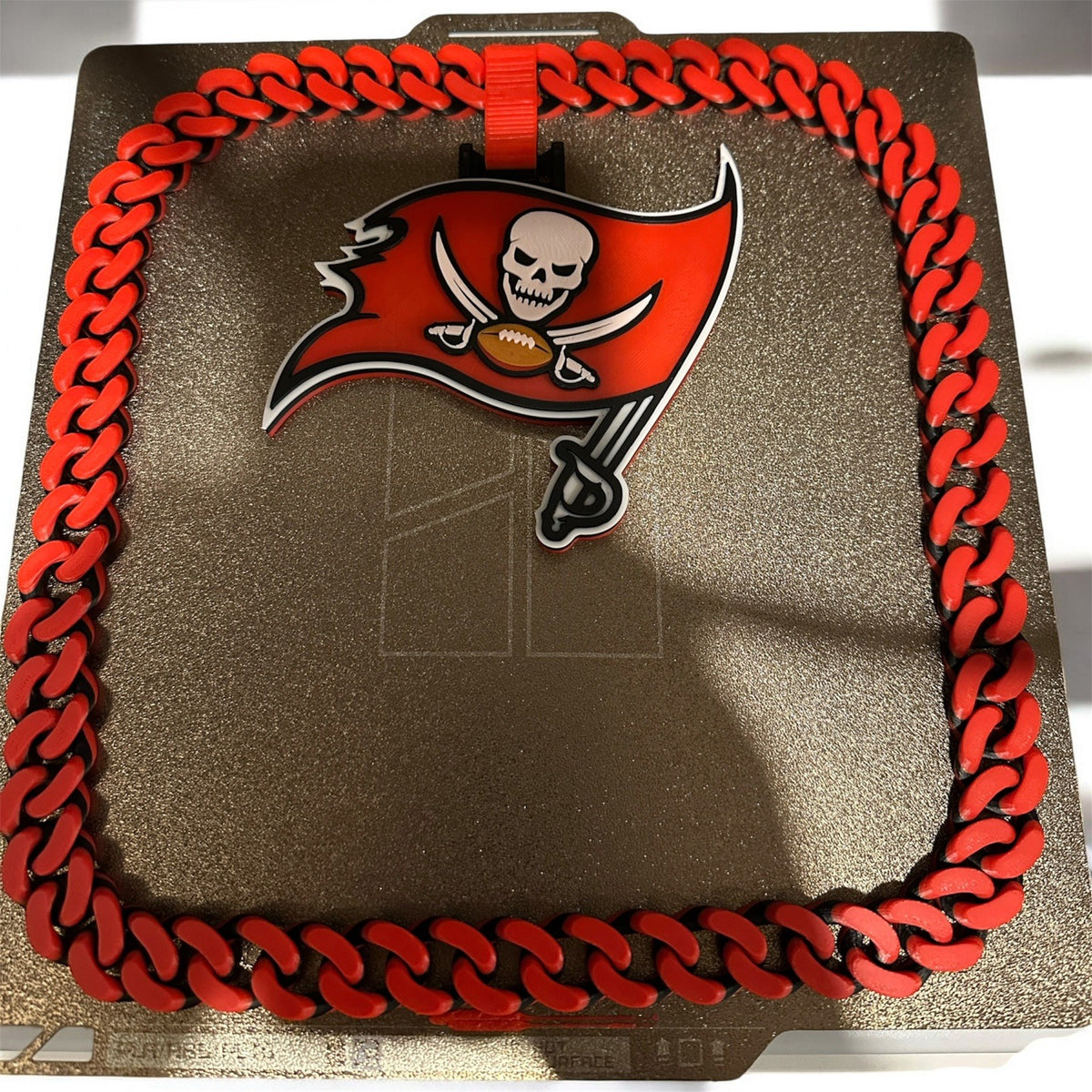 Tampa Bay Buccaneers 3D Printed Hype Chain Cuban Link Style