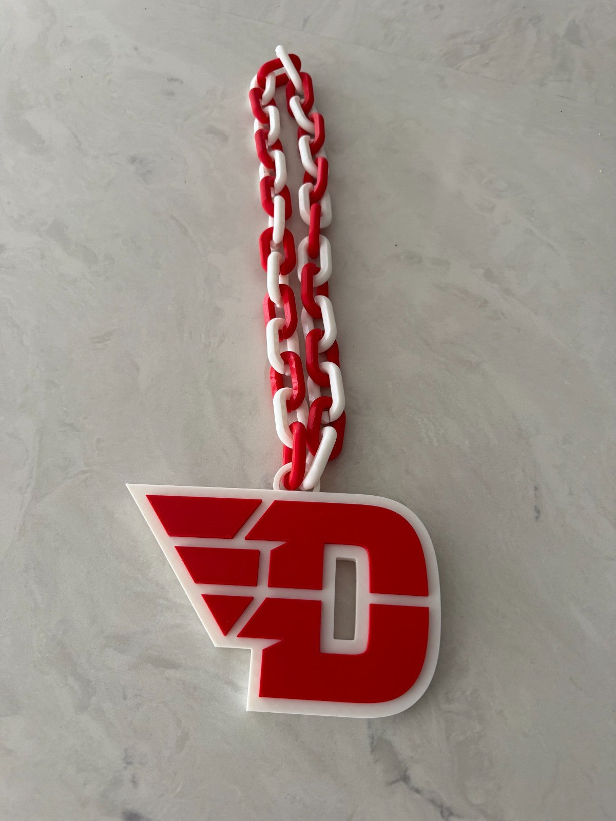 Dayton Flyers Oversized Necklace, Turnover Hype Chain Handmade 3D Printed