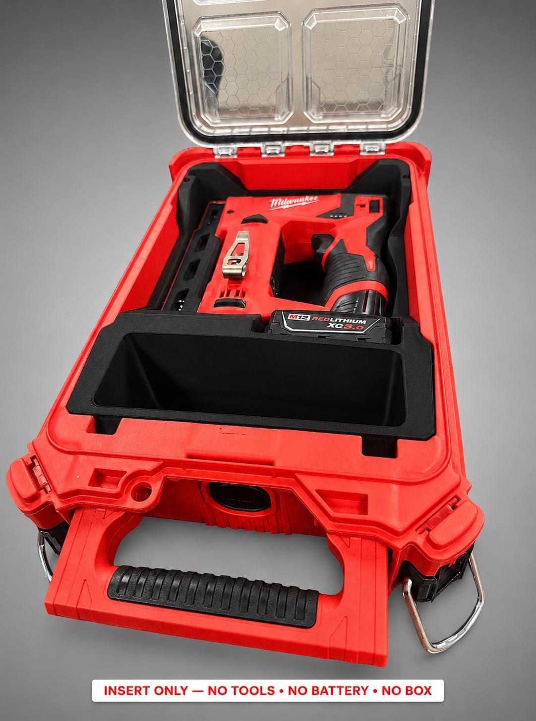 Milwaukee Packout Insert for M12 12V Cordless 3/8 in. Crown Stapler | 3D Printed