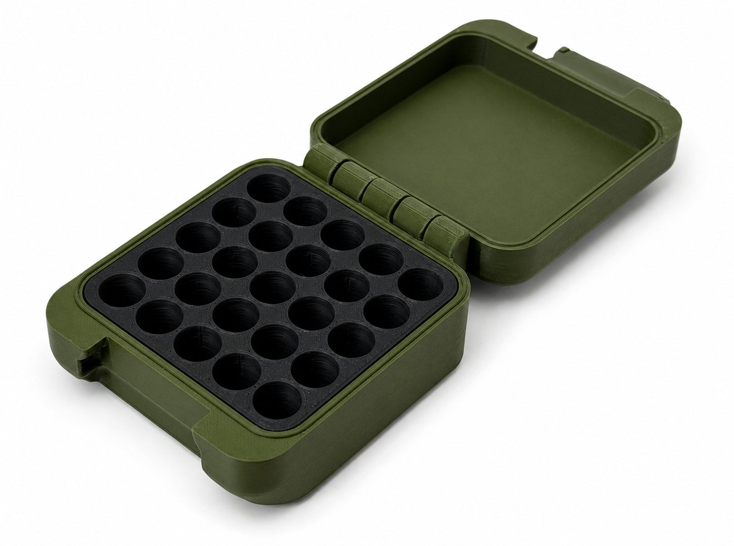 45 ACP Ammo Box – 25 Rounds - Snap Close Storage Box | Fully Customizable