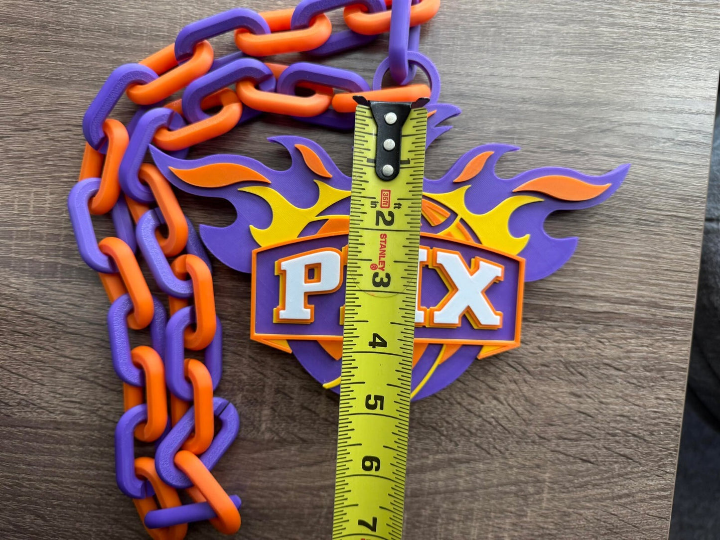 Phoenix Suns Oversized Necklace, Hype Chain [Made to Order]