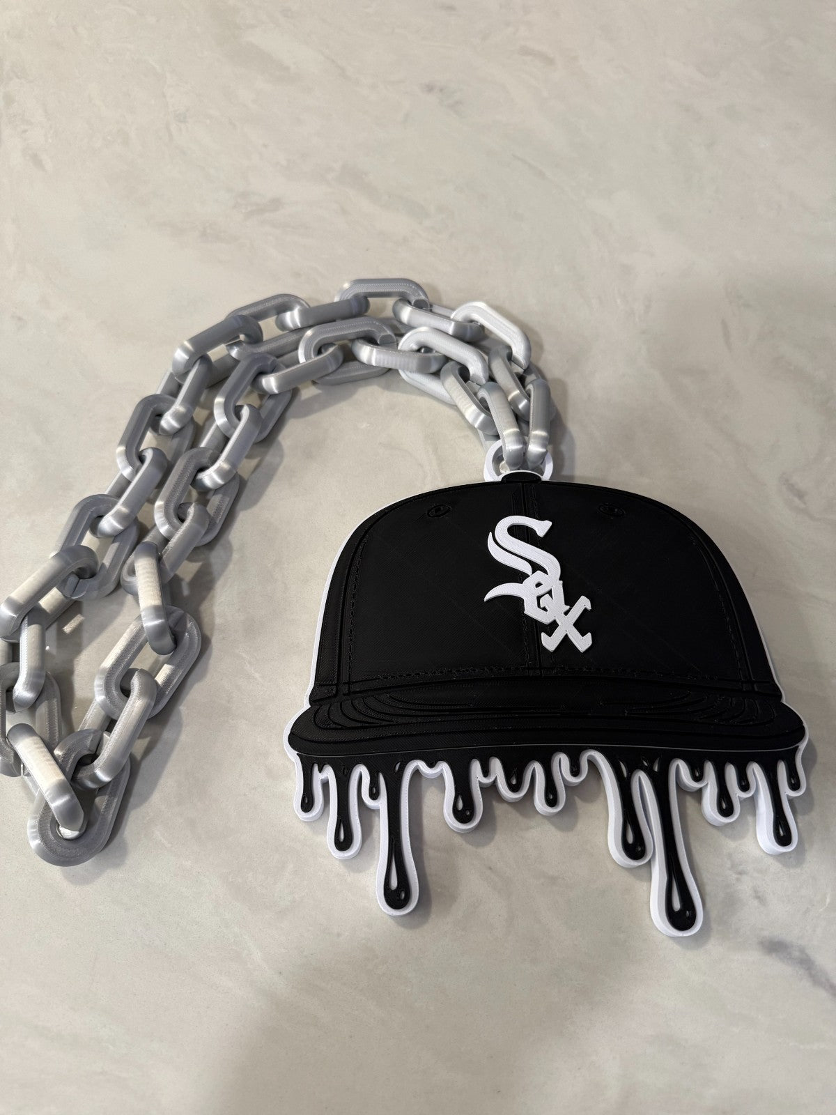 Chicago White Sox Drip Oversized Baseball Cap Hype Chain “South Siders, Gift MLB
