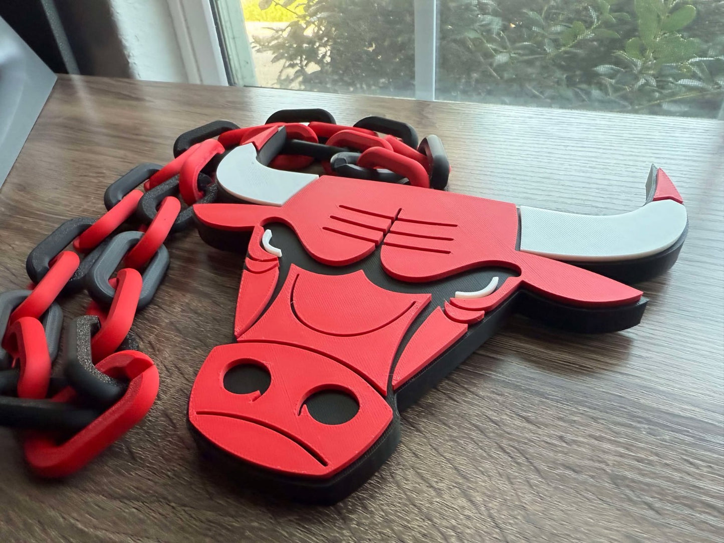 Chicago Bulls Logo Oversized Necklace, Hype Chain [Made To Order]