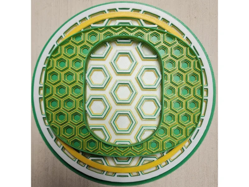 University of Oregon Wall Art Or Display 3D printed Dimensional Mosaic