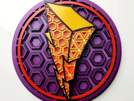 Power Rangers Wall Art Or Display 3D printed Dimensional Mosaic