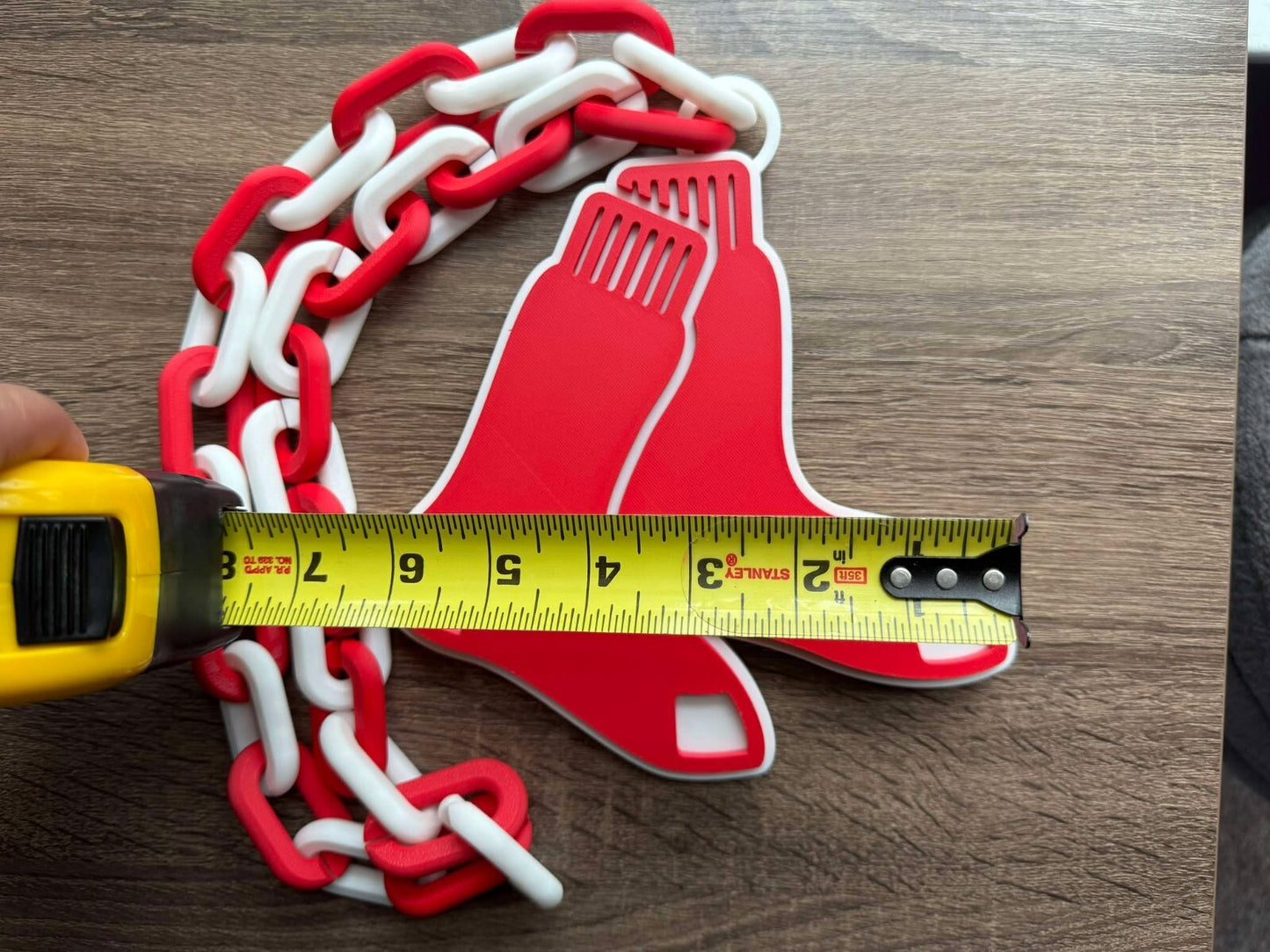 Boston Red Sox Oversized Necklace, Hype Chain [Made To Order]