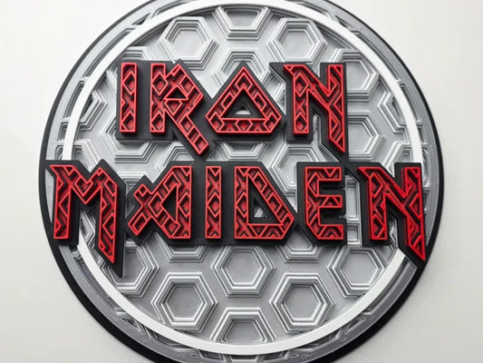 Iron Maiden Wall Art Or Display 3D printed Dimensional Mosaic