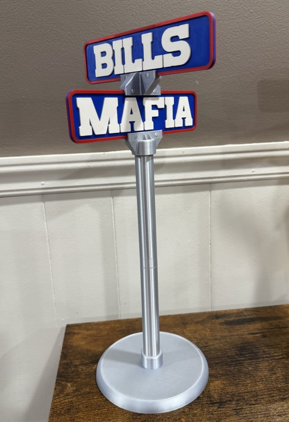 Buffalo Bills Mafia Street Sign Man Cave Memorabilia Office Desk Decor Fan Gift