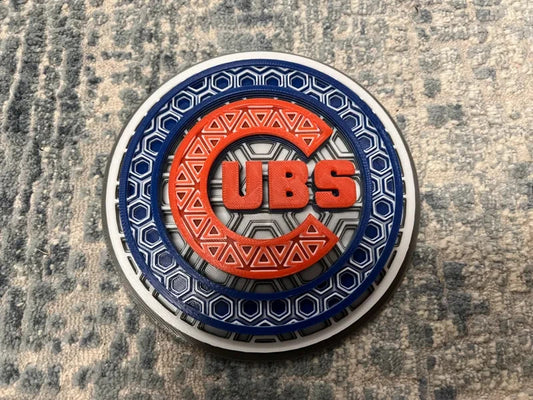 Chicago Cubs Wall Art Or Display 3D printed Dimensional Mosaic