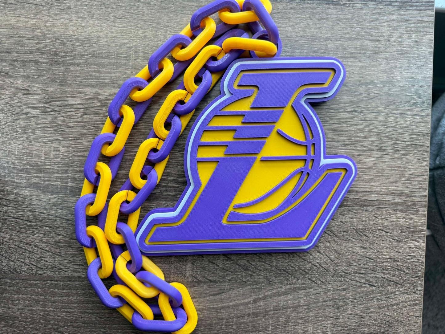 Los Angeles Lakers Oversized Necklace, Hype Chain [Made To Order]