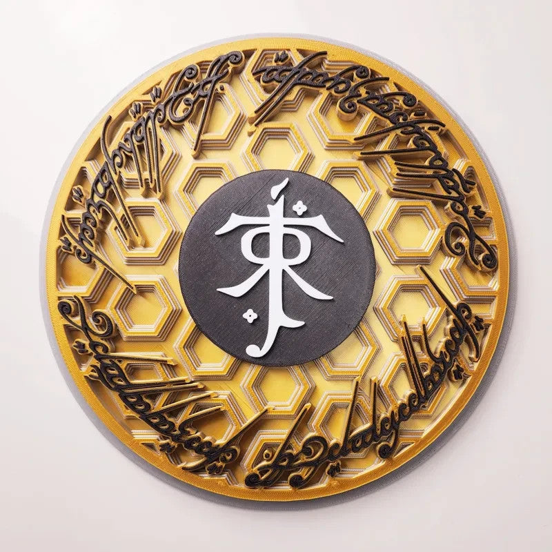 LOTR Lord Of The Rings Wall Art Or Display 3D printed Dimensional Mosaic