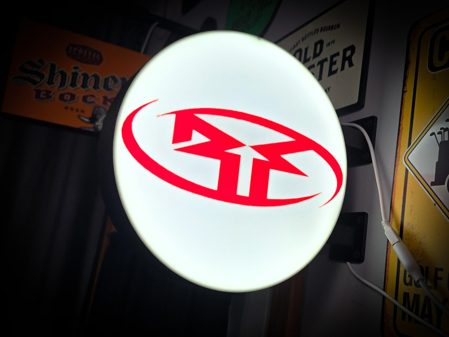 ROCKFORD FOSGATE 12 Inch Light Box LED Sign 3D Printed Wall Decor Man Cave