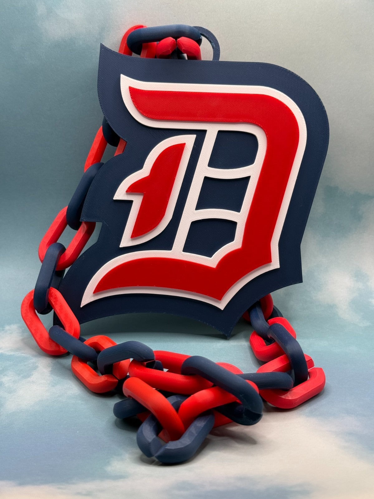 Duquesne Dukes Oversized Necklace, Turnover Hype Chain HandMade 3D Printed