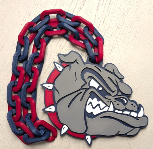 Gonzaga Bulldogs Over-Sized Necklace Logo Pendant Hype Chain