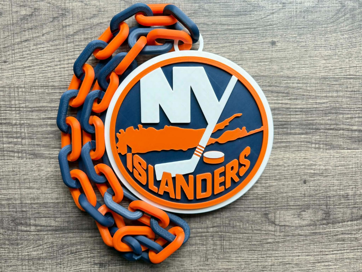 New York Islanders Oversized Necklace, Hype Chain [Made To Order]
