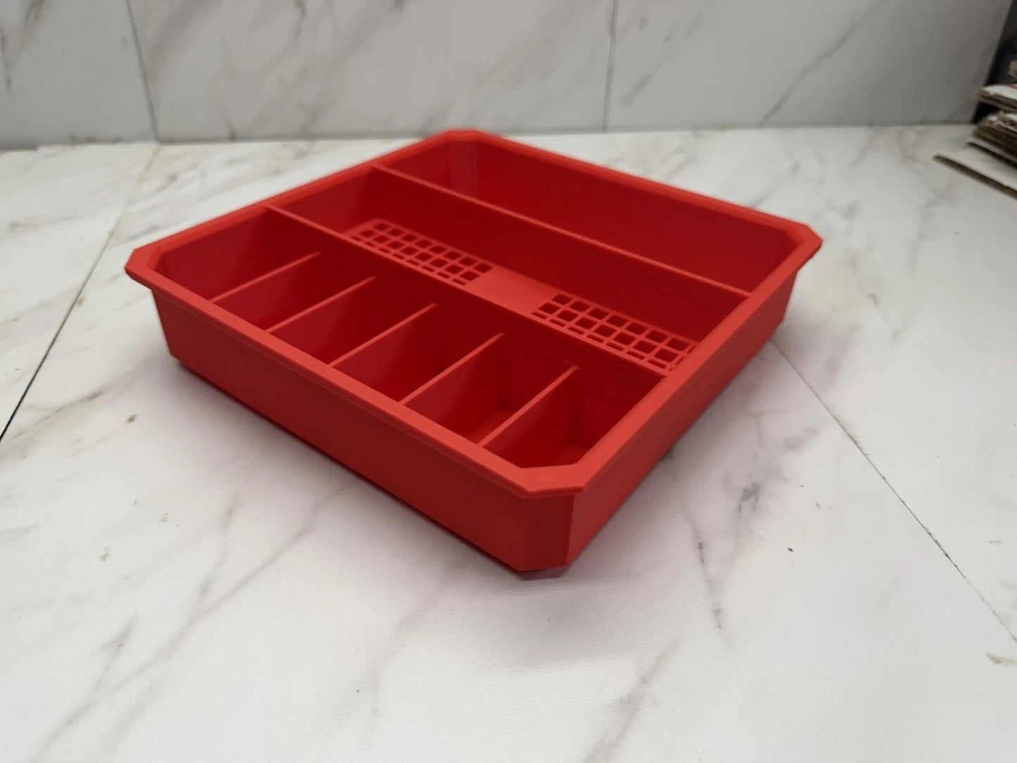 Milwaukee PACKOUT Low Profile Storage Bin Organizer Insert (Insert Only) RED