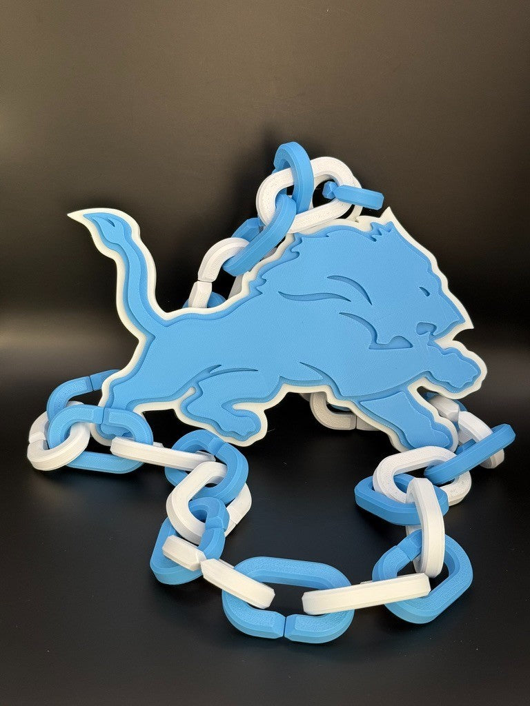 Detroit Lions Oversized Chain Necklace show your Lions Pride