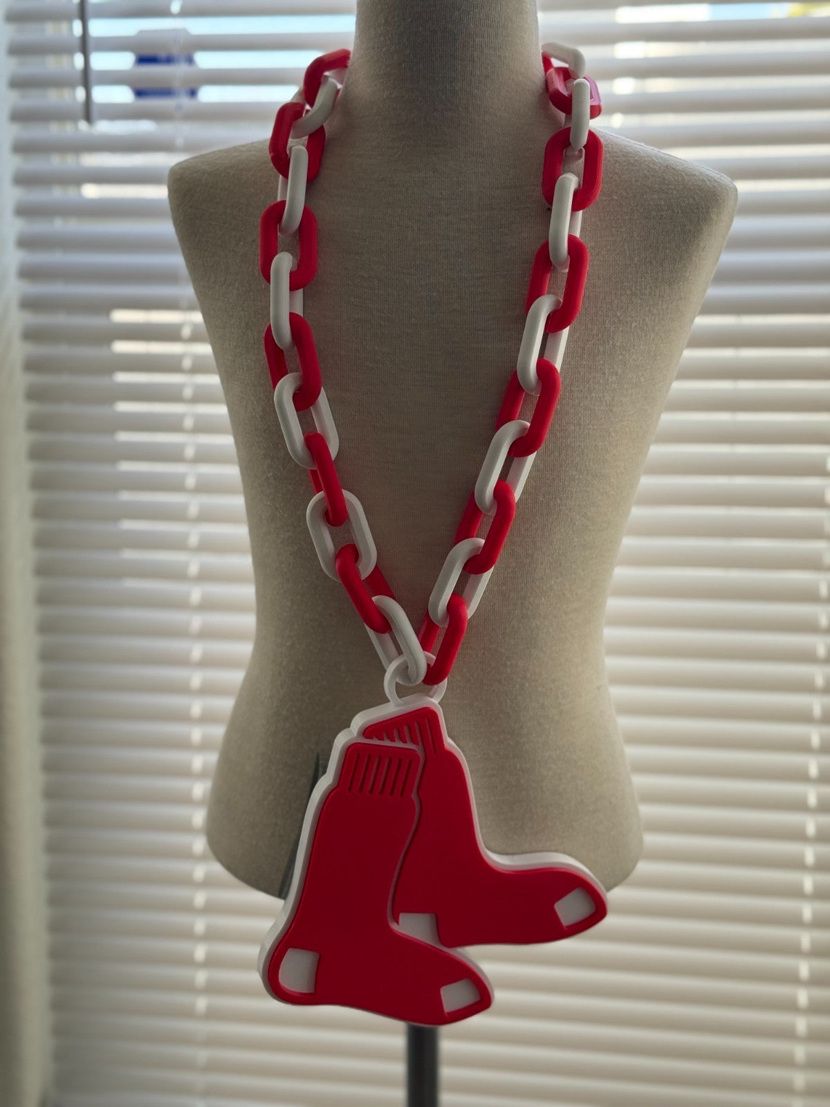 Boston Red Sox Oversized Necklace, Hype Chain"Wait til next year."