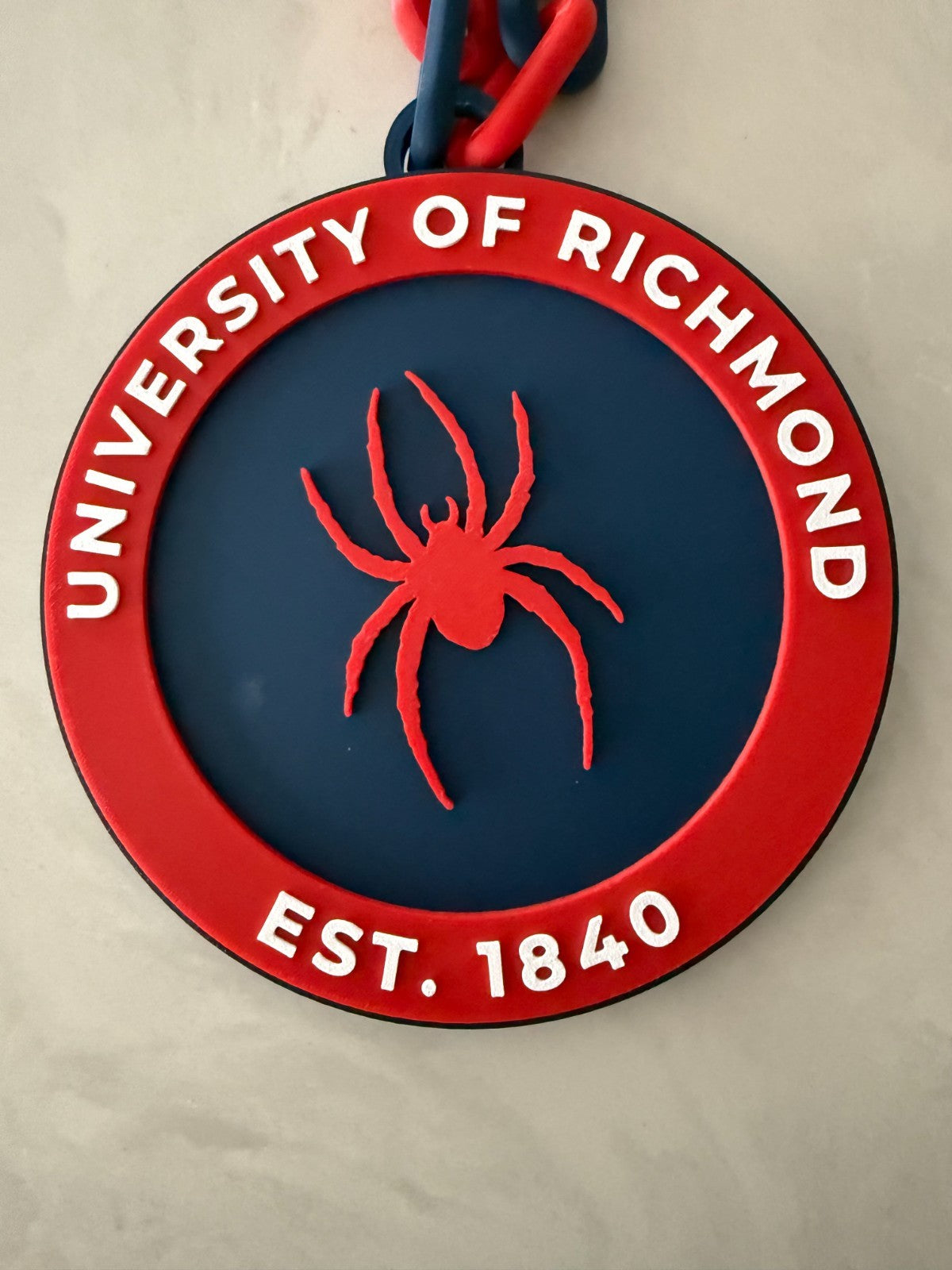 Richmond Spiders Oversized Logo Necklace Turnover Hype Chain HandMade 3D Printed