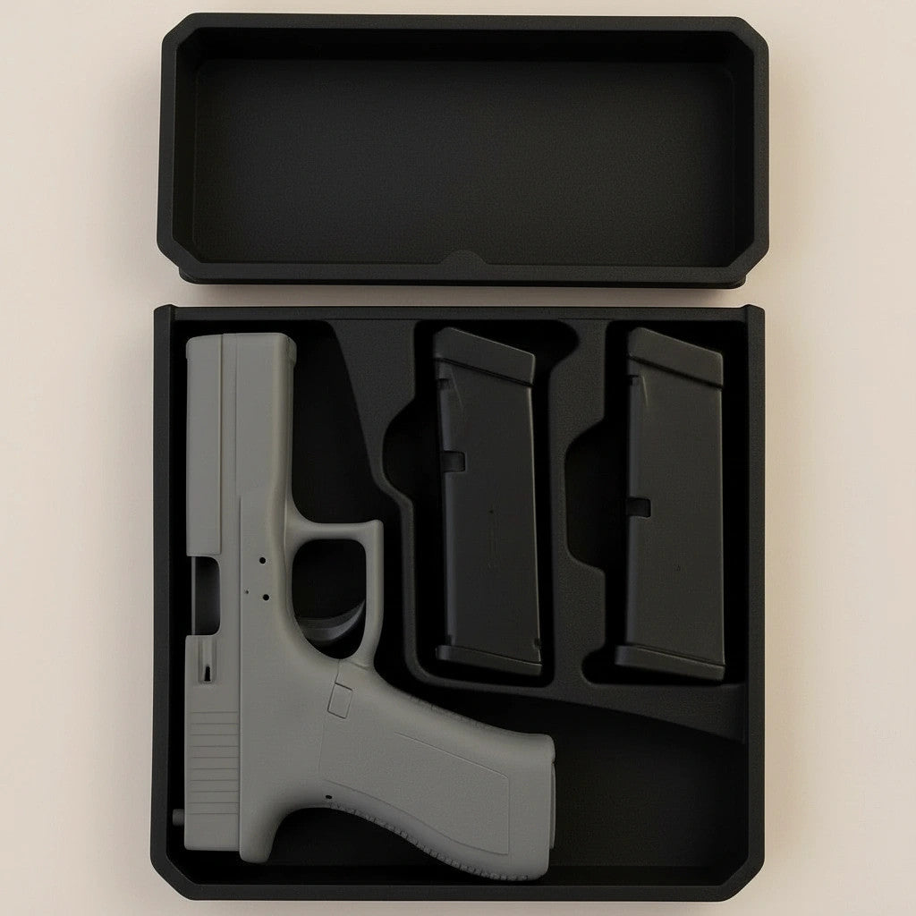 Milwaukee Packout 3d Printed Full Size Pistol Gun Tray for 48-22-8436 BLACK