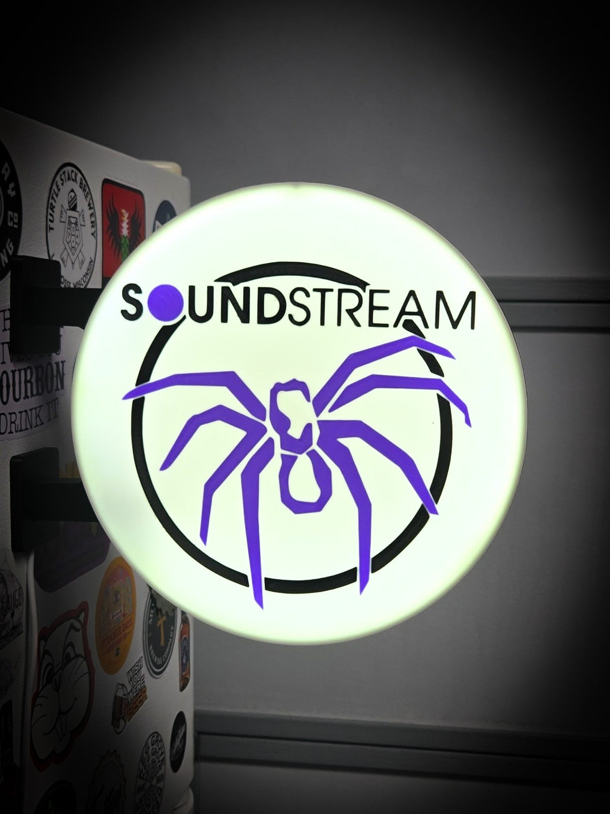 SOUNDSTREAM 12 Inch Light Box LED Sign 3D Printed Wall Decor Man Cave Garage