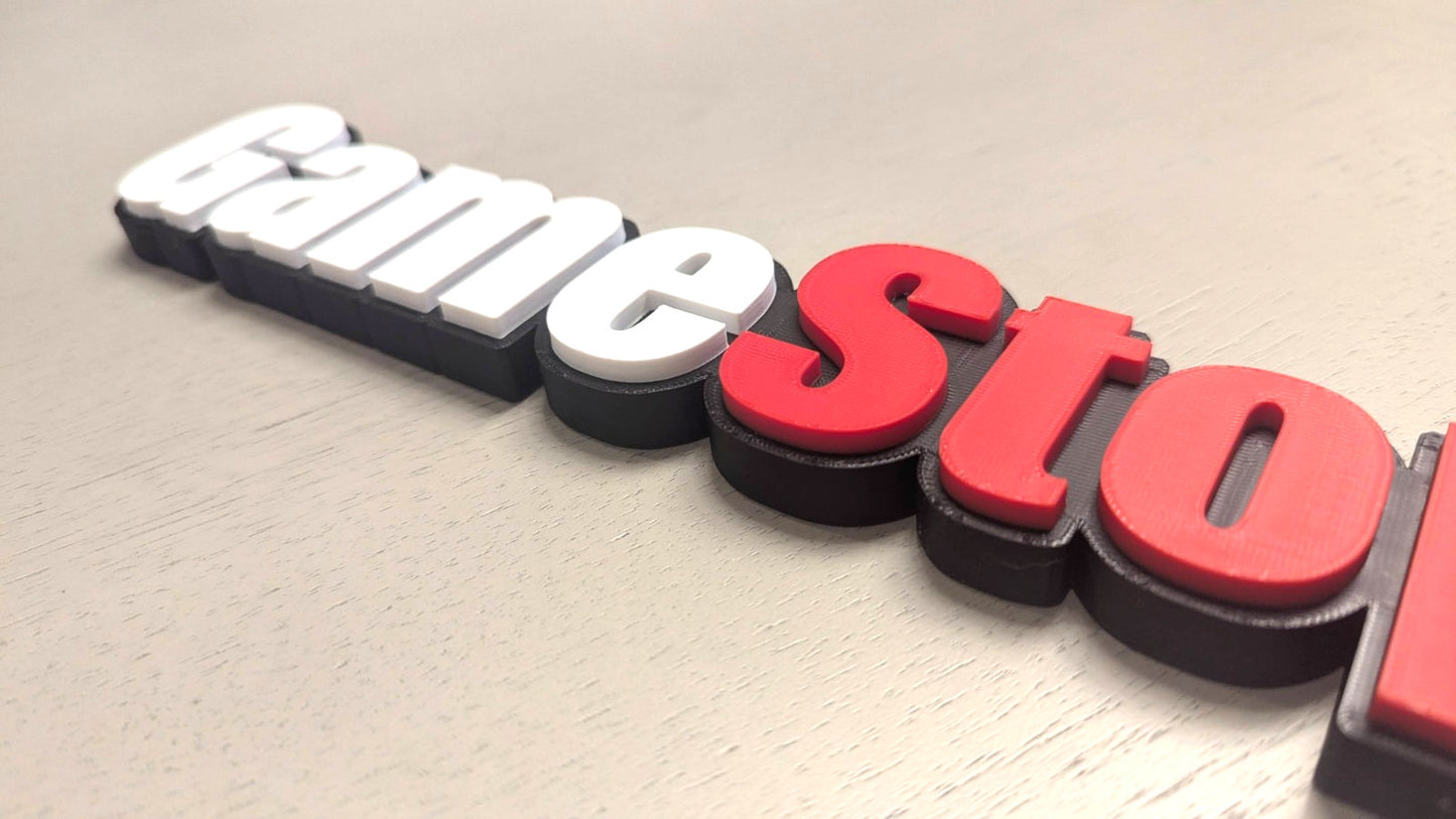GameStop 3D printed Logo Sign Wall Desk Shelf Art