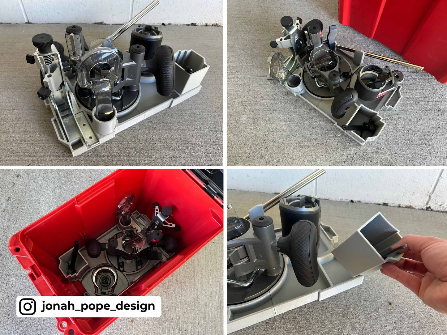 Milwaukee Packout Top & Bottom Insert for M18 Compact Router  (Insert Only)